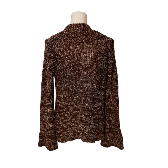 BCBG MAXAZERIA brown sweater cardigan size XL‎ gold buttons embellishment - Picture 6 of 8